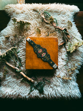 Load image into Gallery viewer, Black Floral Cuff