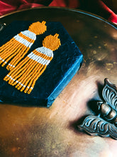 Load image into Gallery viewer, Salome Fringe Mustard and Cream