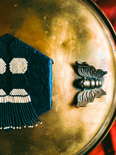 Load image into Gallery viewer, Salome Fringe Black and Cream