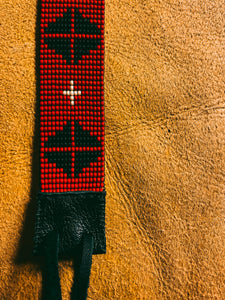 Quilted Hatband in Red