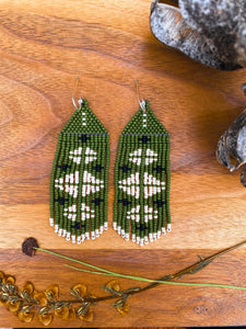 Green Quilted Fringe