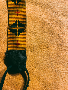 Quilted Hatband in mustard